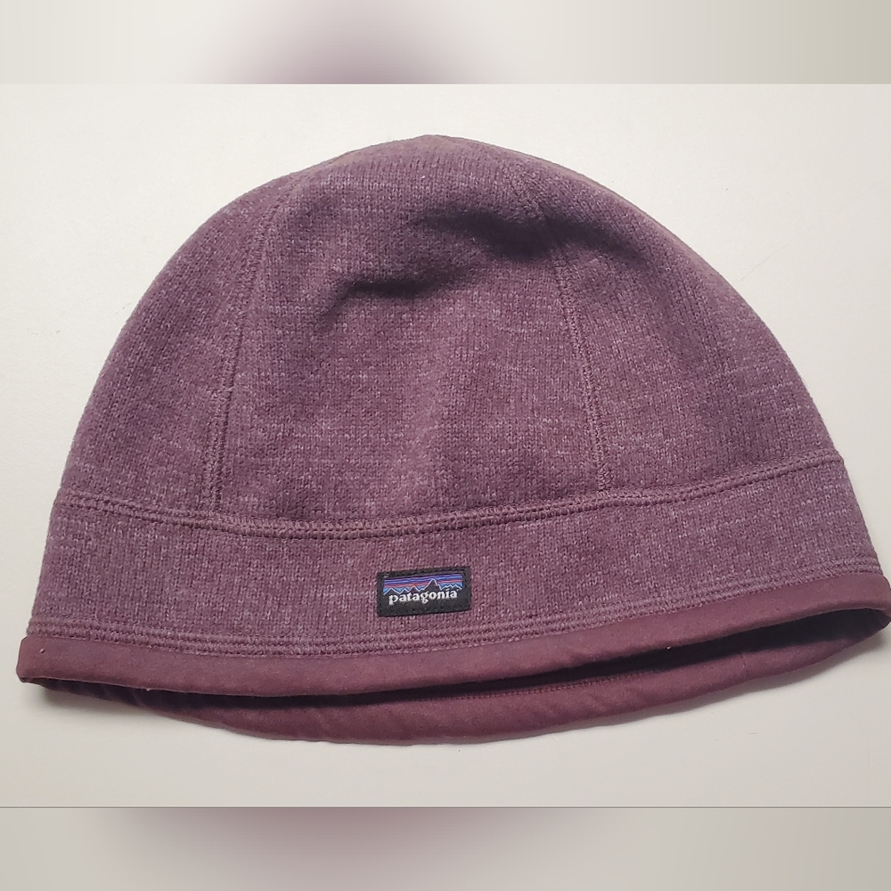 Patagonia Better Sweater Beanie Fleece Lined Cap Hat Purple Large